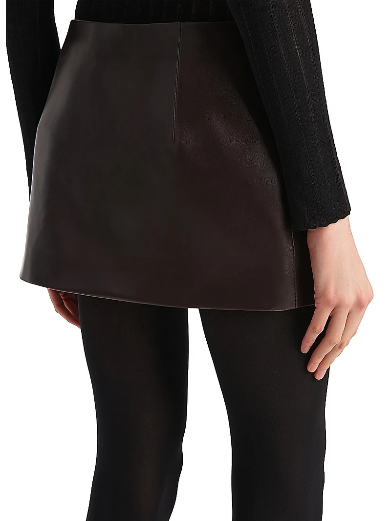 Jett Leather Miniskirt