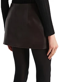 Jett Leather Miniskirt