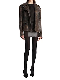 Jett Leather Miniskirt