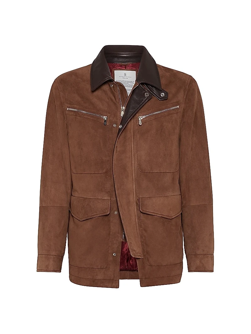 Suede Field Jacket with Thermore Padding