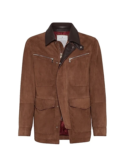 Suede Field Jacket with Thermore Padding