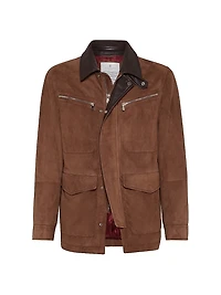 Suede Field Jacket with Thermore Padding