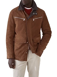 Suede Field Jacket with Thermore Padding