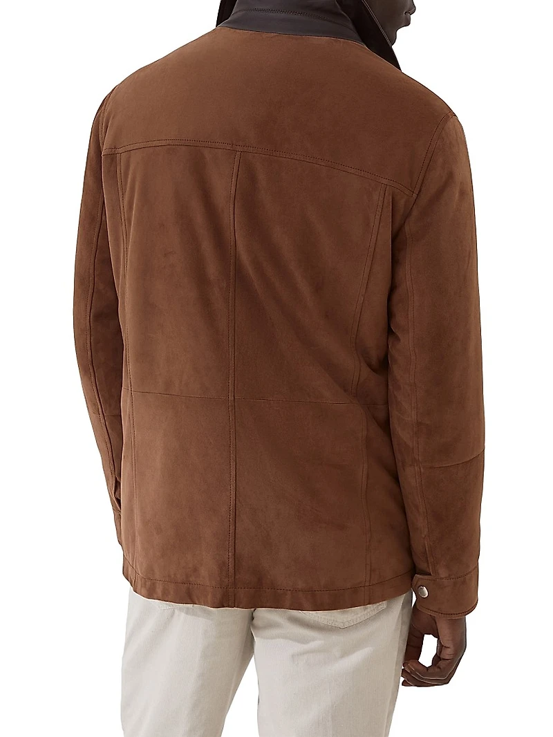 Suede Field Jacket with Thermore Padding