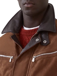 Suede Field Jacket with Thermore Padding