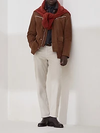 Suede Field Jacket with Thermore Padding