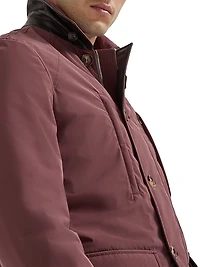 Bonded Nylon Belted Safari Jacket