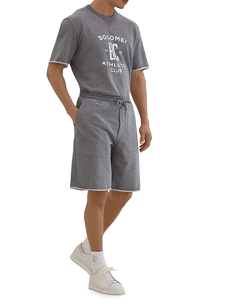 Cotton Smooth French Terry Bermuda Shorts