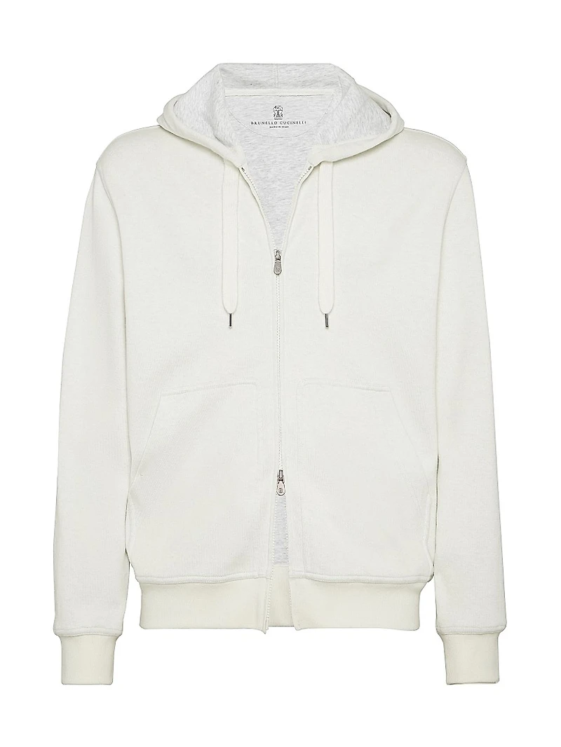 Cashmere Blend French Terry Double Cloth Sweatshirt