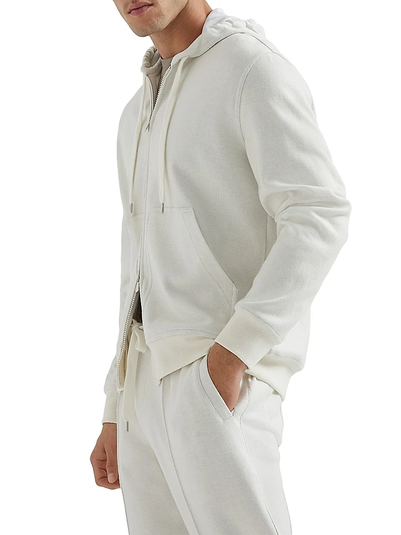 Cashmere Blend French Terry Double Cloth Sweatshirt