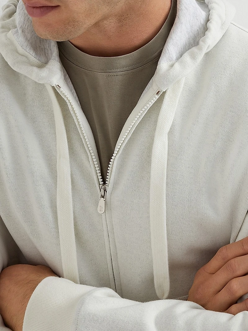 Cashmere Blend French Terry Double Cloth Sweatshirt