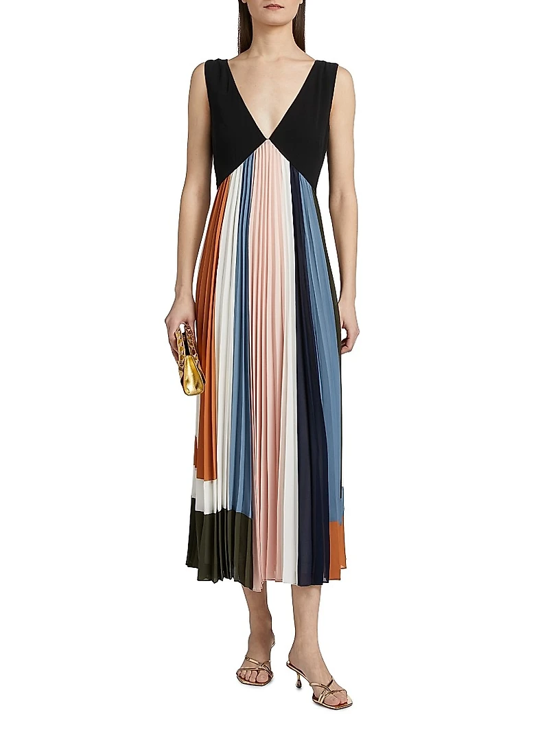 Nelly Colorblock Midi-Dress