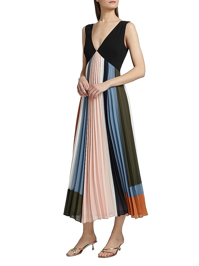 Nelly Colorblock Midi-Dress