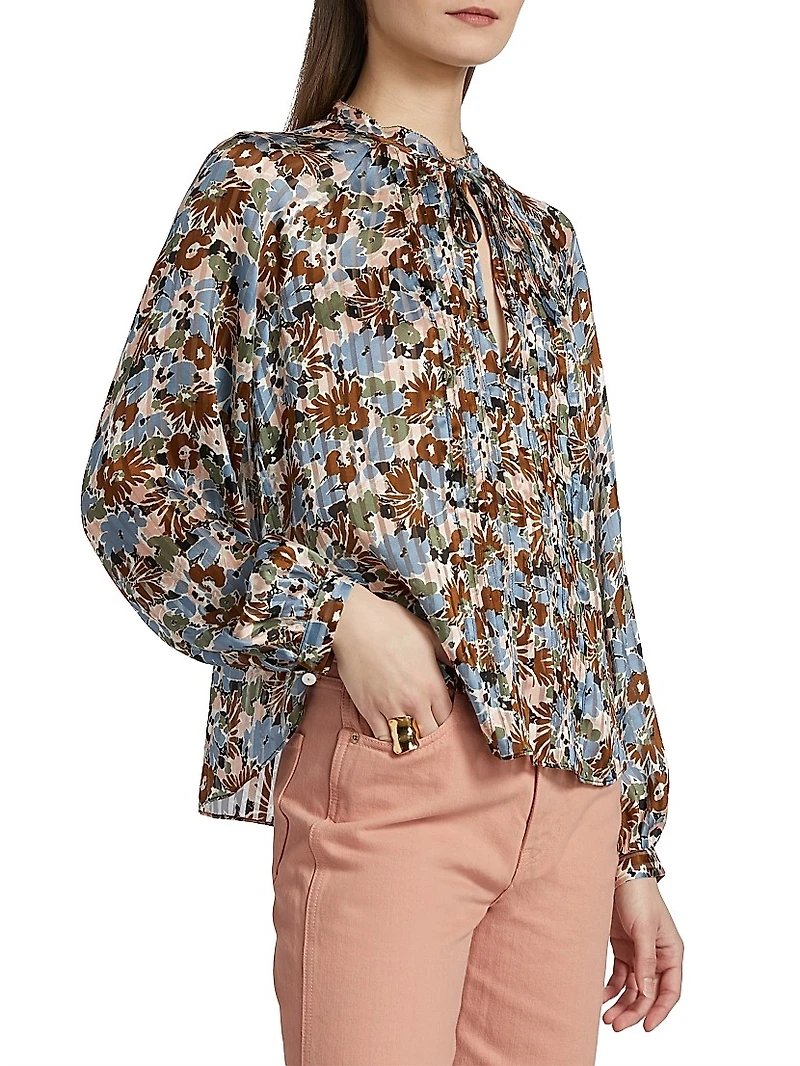 Linds Silk Floral Blouse