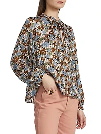 Linds Silk Floral Blouse