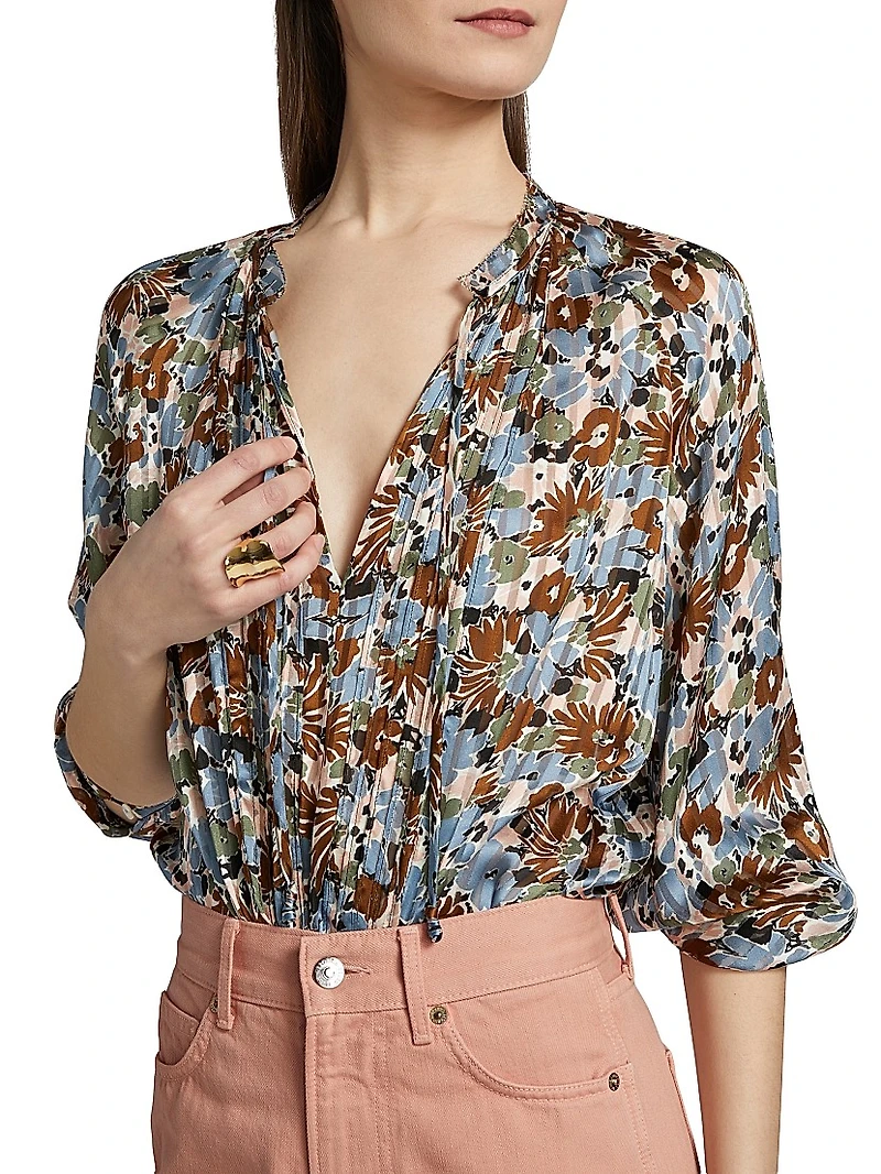 Linds Silk Floral Blouse