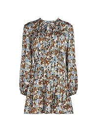 Nyjah Silk Floral Minidress