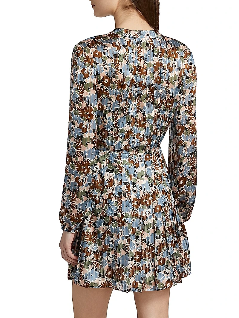Nyjah Silk Floral Minidress