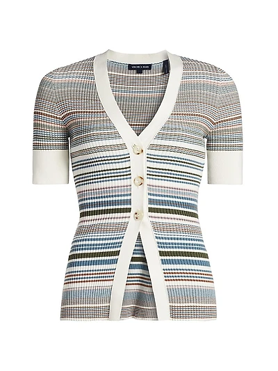 Fawne Cotton Stripe Cardigan