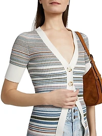 Fawne Cotton Stripe Cardigan