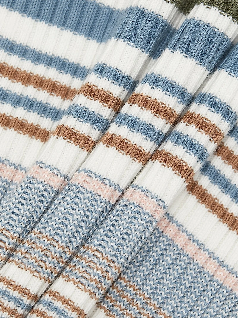 Fawne Cotton Stripe Cardigan