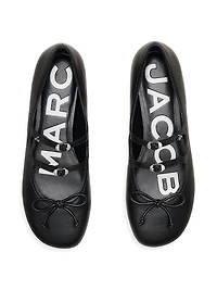 The Kiki Bow-Detail Leather Ballerina Flats