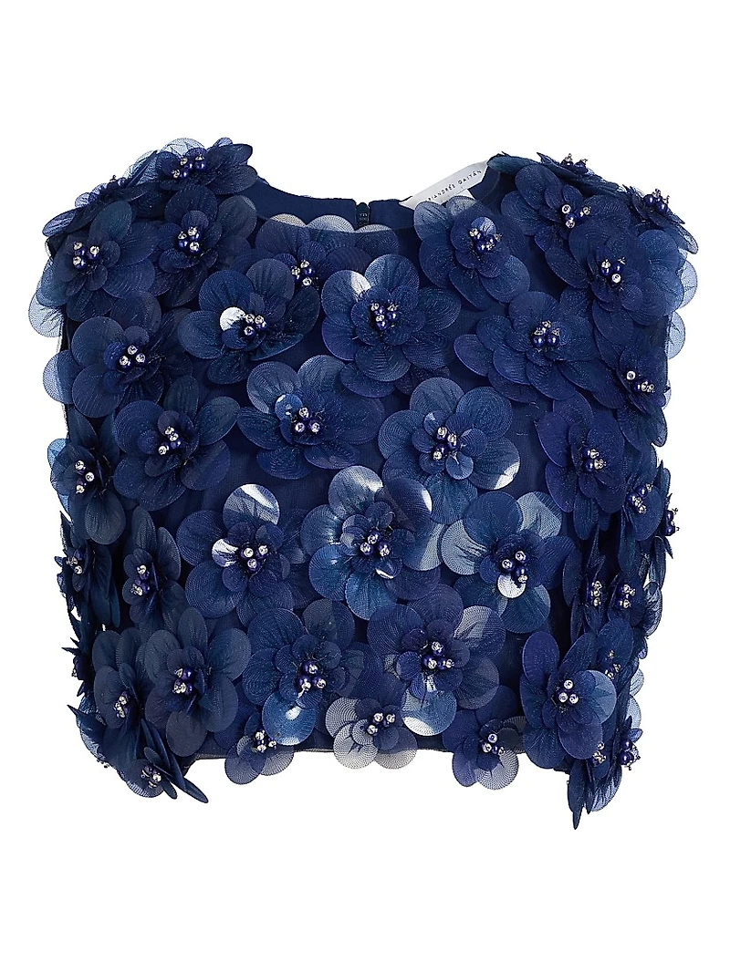 Identity Melanie Floral Appliqué Top