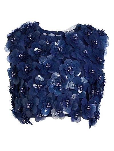 Identity Melanie Floral Appliqué Top