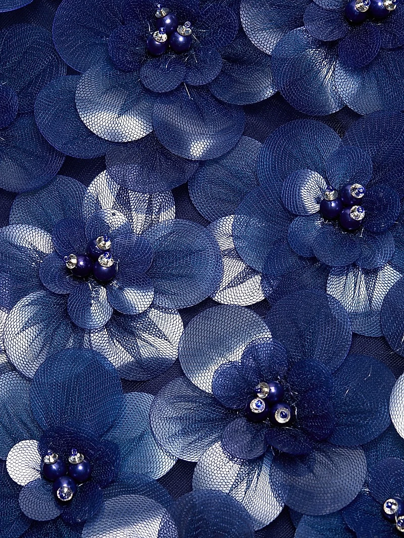 Identity Melanie Floral Appliqué Top