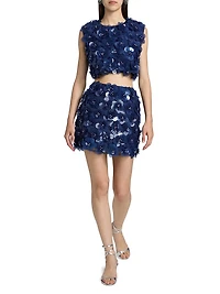 Identity Melanie Floral Appliqué Top
