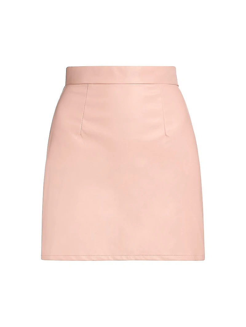 Identity Julianna Faux Leather Miniskirt