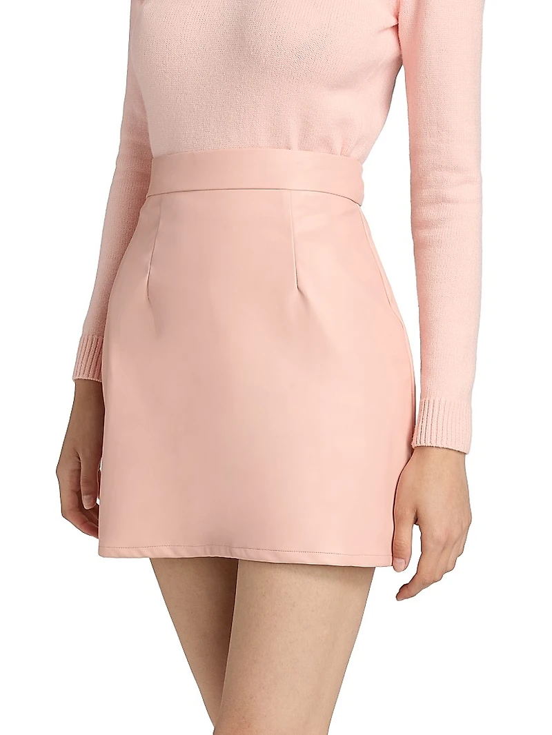Identity Julianna Faux Leather Miniskirt