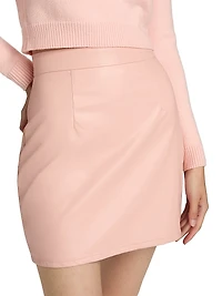 Identity Julianna Faux Leather Miniskirt