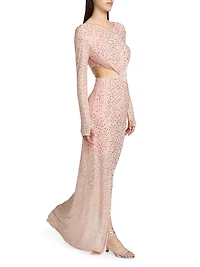 Identity Valentina Embellished Sheer Lace Dress