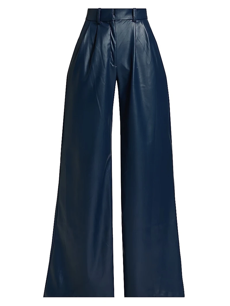 Identity Giulia Faux Leather High-Rise Pants