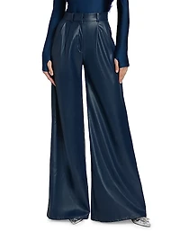 Identity Giulia Faux Leather High-Rise Pants