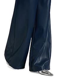 Identity Giulia Faux Leather High-Rise Pants