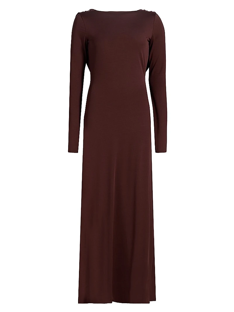 Naomi Boatneck Maxi Dress