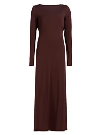 Naomi Boatneck Maxi Dress