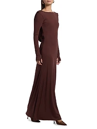 Naomi Boatneck Maxi Dress
