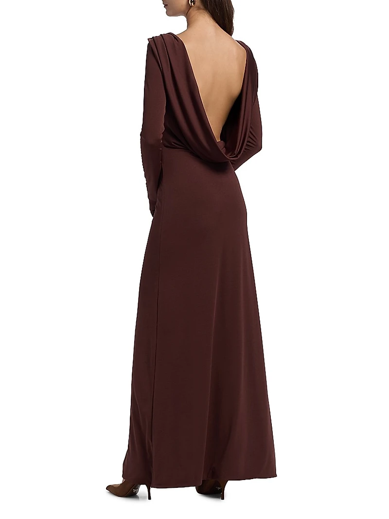 Naomi Boatneck Maxi Dress