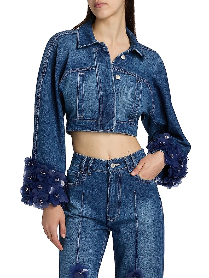 Identity Kathya Embellished Denim Jacket