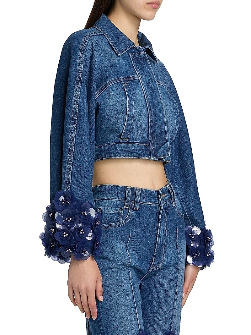 Identity Kathya Embellished Denim Jacket