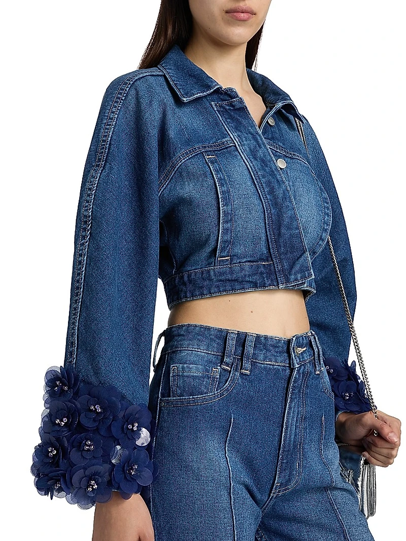 Identity Kathya Embellished Denim Jacket