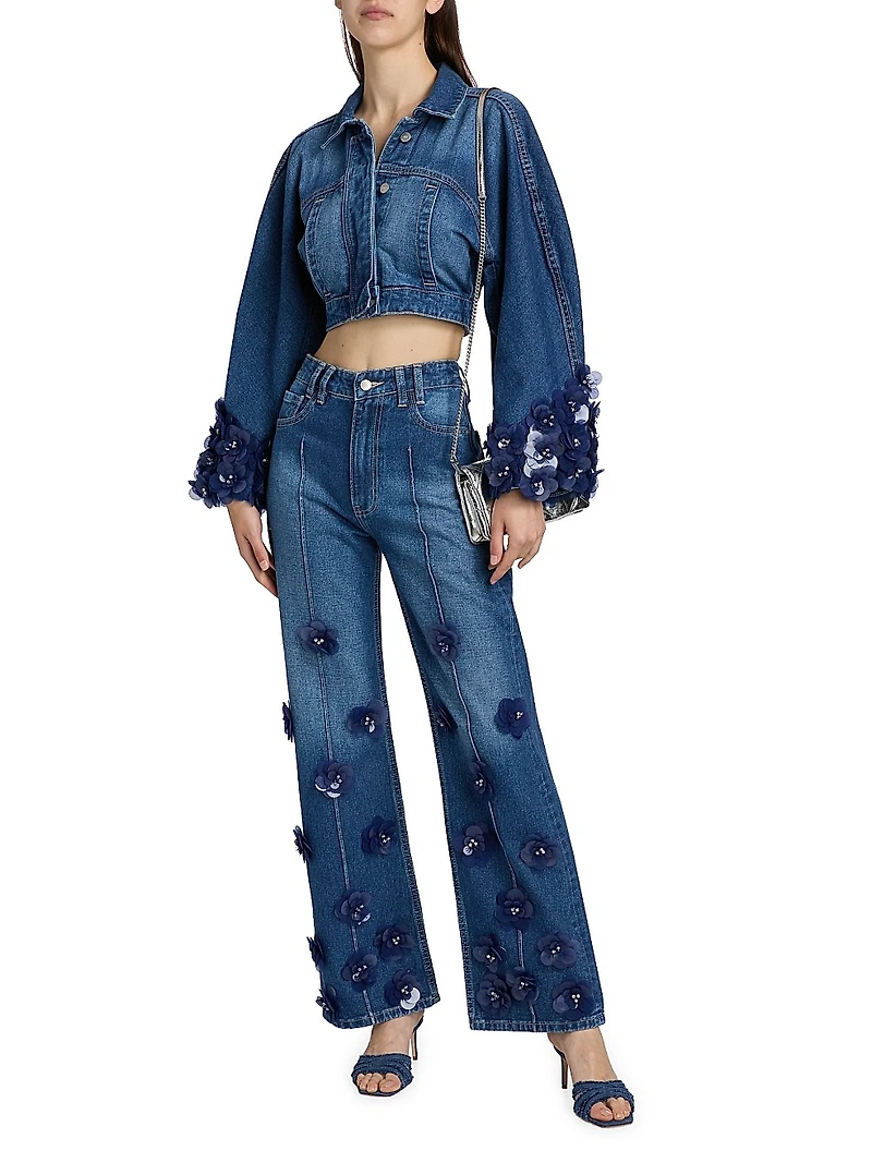 Identity Kathya Embellished Denim Jacket