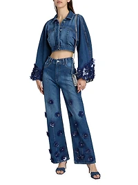Identity Kathya Embellished Denim Jacket