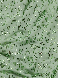 Claudia Ress Embellished Ruched Minidress