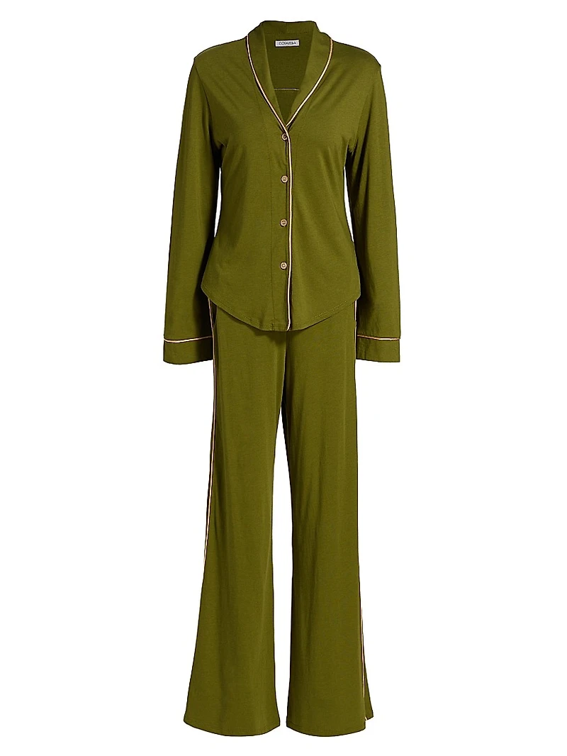 Pima Lusso Long-Sleeve Pajamas