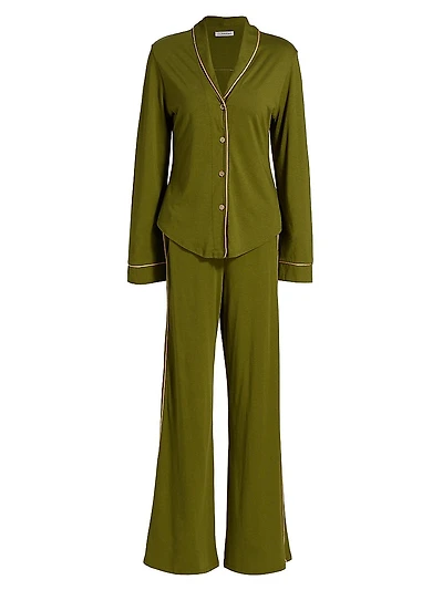 Pima Lusso Long-Sleeve Pajamas