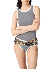 Petit Bateau x Miu Ribbed Jersey Top